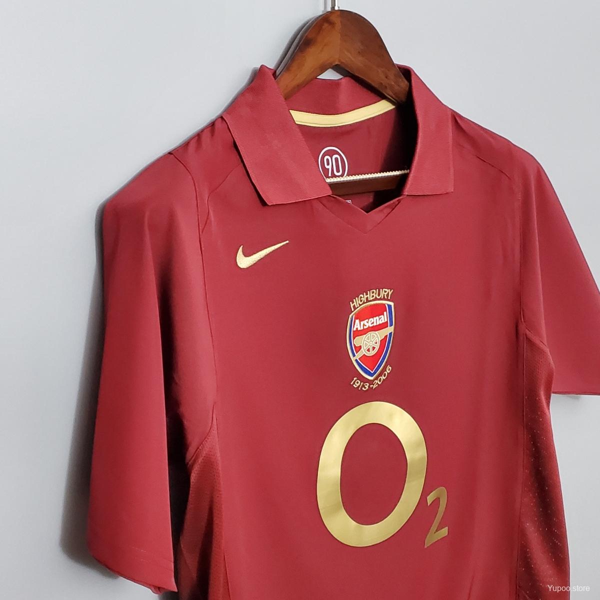 Retro 05/06 Arsenal Home Soccer Jersey - High-Quality Replica