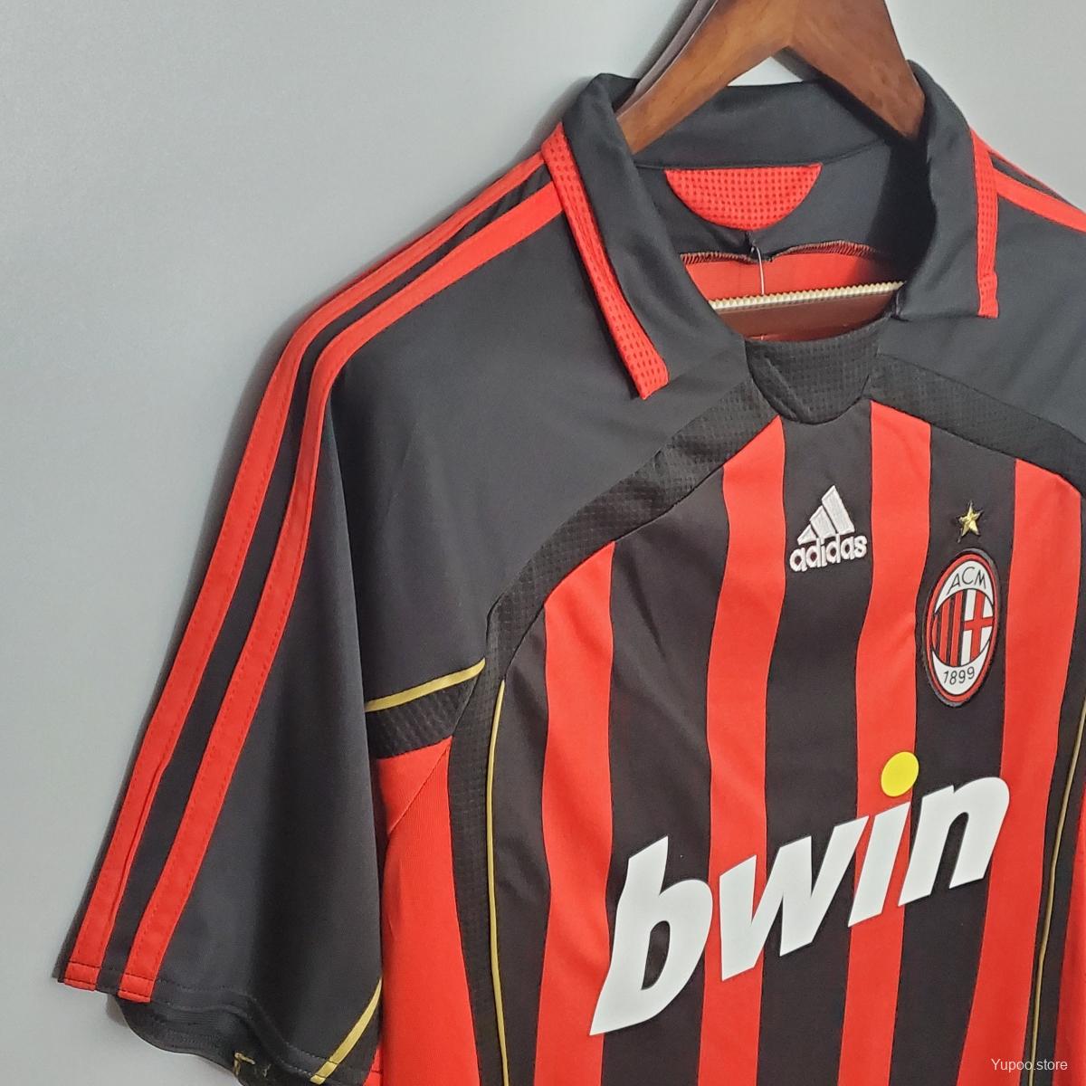 Retro 06/07 AC Milan Home Soccer Jersey - High-Quality Replica