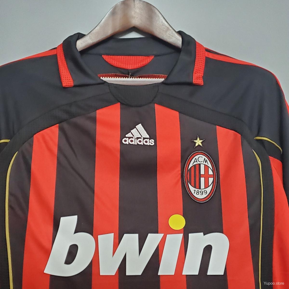 Retro 06/07 AC Milan Home Soccer Jersey - High-Quality Replica