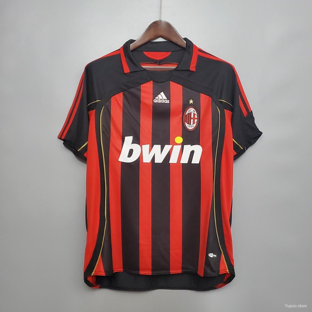 Retro 06/07 AC Milan Home Soccer Jersey - High-Quality Replica