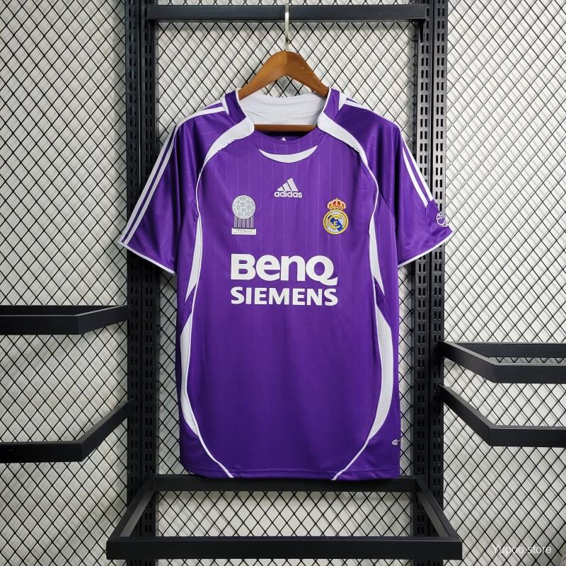 Retro 06/07 Real Madrid Third Purple Jersey - High-Quality Replica