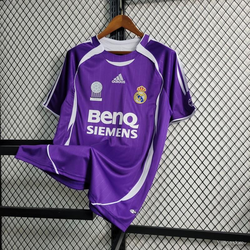 Retro 06/07 Real Madrid Third Purple Jersey - High-Quality Replica