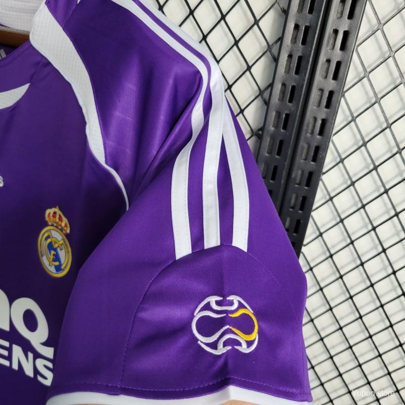 Retro 06/07 Real Madrid Third Purple Jersey - High-Quality Replica