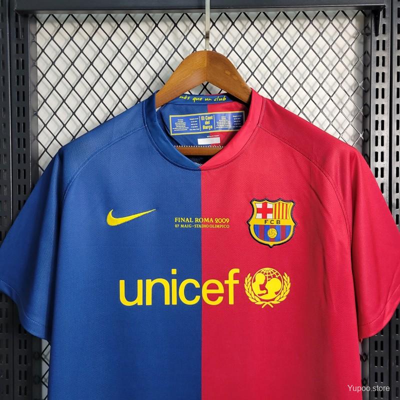 Retro 08-09 Barcelona Home Soccer Jersey - High-Quality Replica